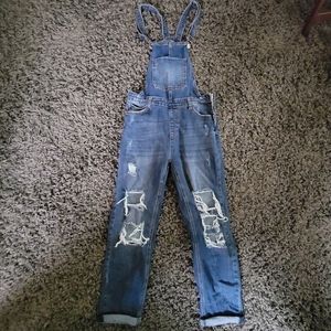 High-Rise Boyfriend Overalls
